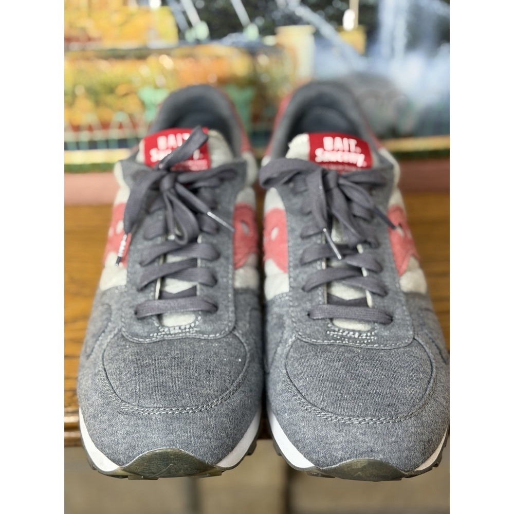 Saucony x Bait Shadow Original SIZE 11 "Cruel World 4" Men's GREY RED - Picture 4 of 12